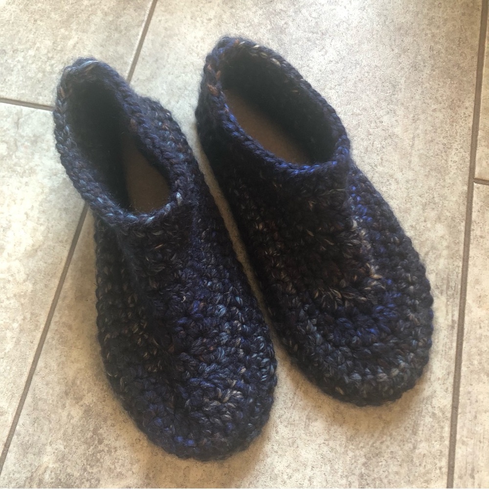 Handcrafted Blue Men's Slippers